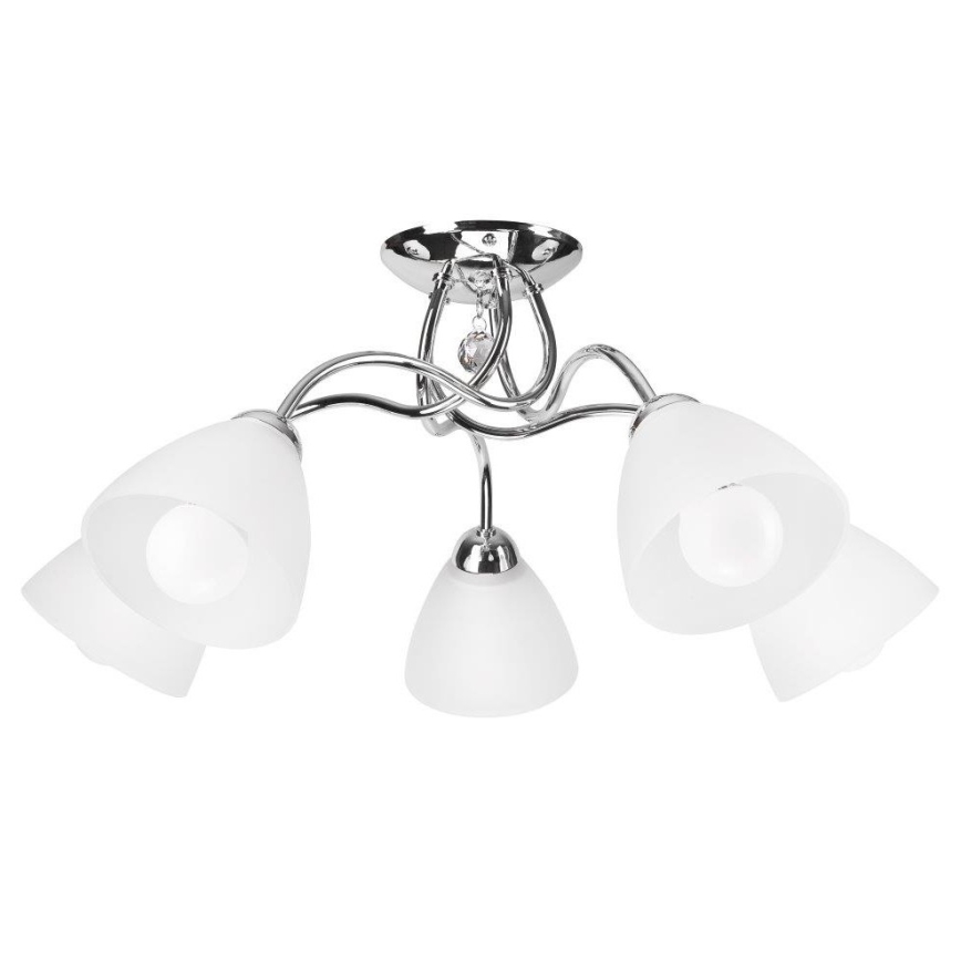 Candeeiro de parede MIRANDA 1xE27/60W/230V cromado brilhante
