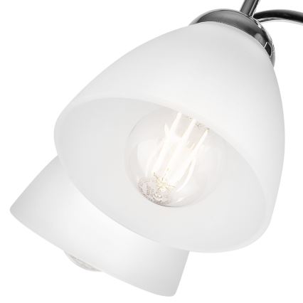 Candeeiro de parede MIRANDA 1xE27/60W/230V cromado brilhante