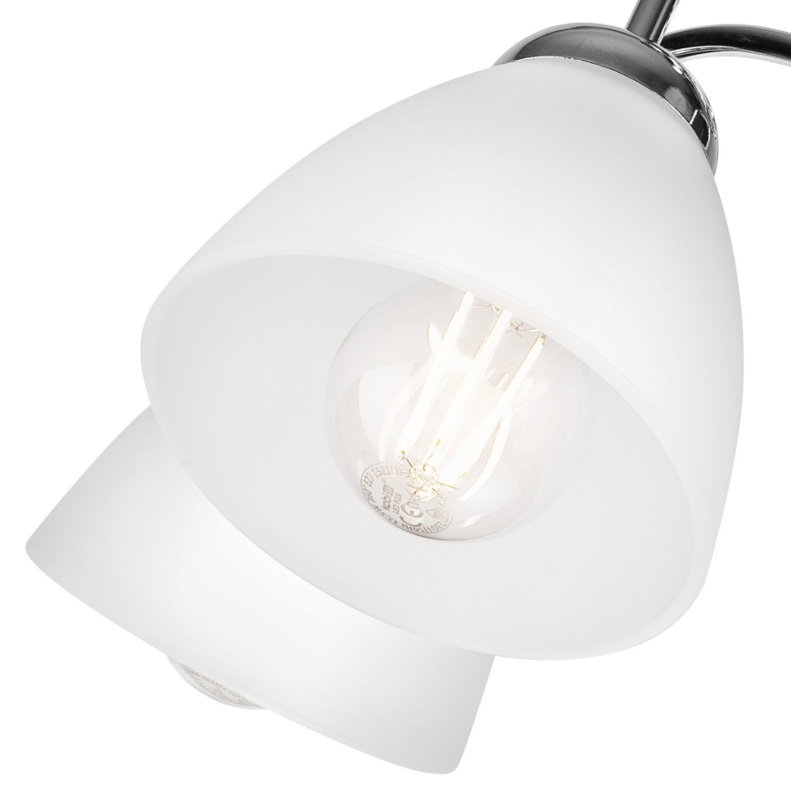 Candeeiro de parede MIRANDA 1xE27/60W/230V cromado brilhante