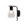 Candeeiro de parede MOLDO 1xE27/40W/230V preto/transparente