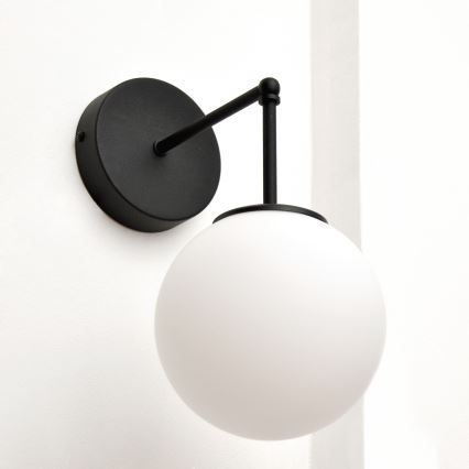 Candeeiro de parede MOON 1xE27/15W/230V preto