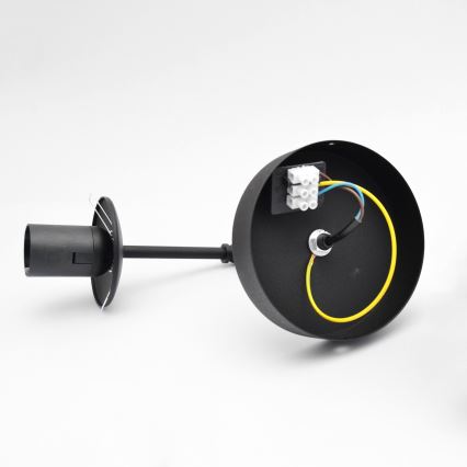 Candeeiro de parede MOON 1xE27/15W/230V preto