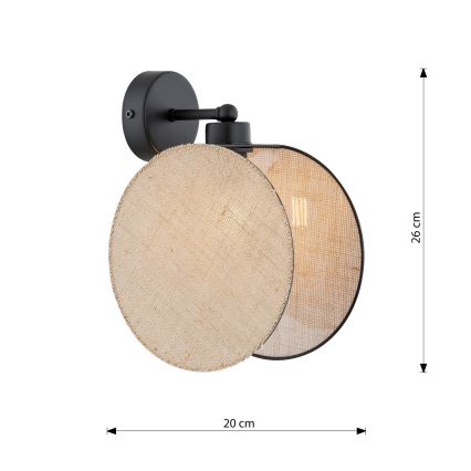 Candeeiro de parede MOTIF 1xE14/10W/230V bege