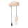 Candeeiro de parede NIMBI 1xE27/15W/230V faia