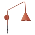Candeeiro de parede NOX 1xE14/10W/230V laranja