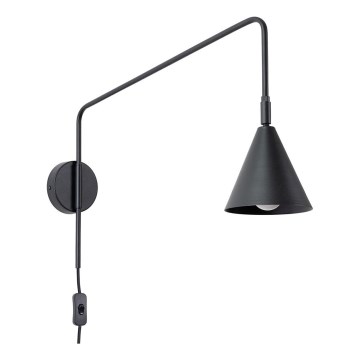 Candeeiro de parede NOX 1xE14/10W/230V preto