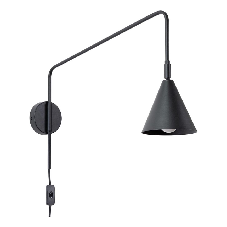 Candeeiro de parede NOX 1xE14/10W/230V preto