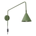 Candeeiro de parede NOX 1xE14/10W/230V verde