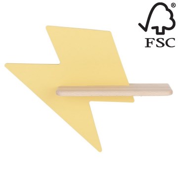 Candeeiro de Parede para Criança LED com Prateleira LIGHTNING LED/4W/230V - certificado FSC