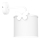 Candeeiro de parede para crianças SWEET 1xE27/15W/230V branco/borboleta