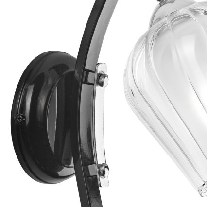 Candeeiro de parede PAULA 1xE27/60W/230V preto