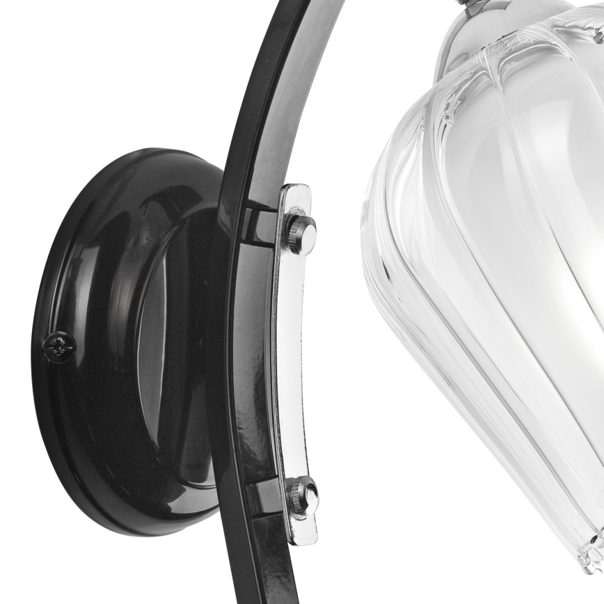 Candeeiro de parede PAULA 1xE27/60W/230V preto