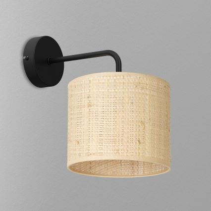 Candeeiro de parede RATTAN 1xE27/60W/230V vime