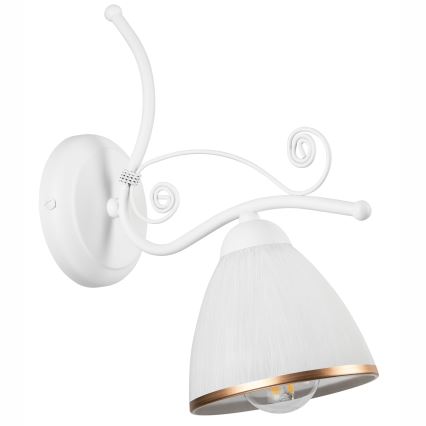 Candeeiro de parede RETRO II 1xE27/60W/230V branco