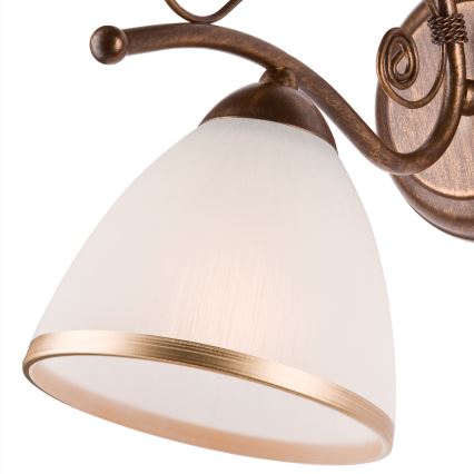 Candeeiro de parede RETRO II 1xE27/60W/230V bronze pátina