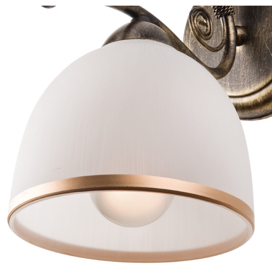 Candeeiro de parede RETRO II 1xE27/60W/230V dourado pátina