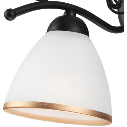 Candeeiro de parede RETRO II 1xE27/60W/230V preto mate