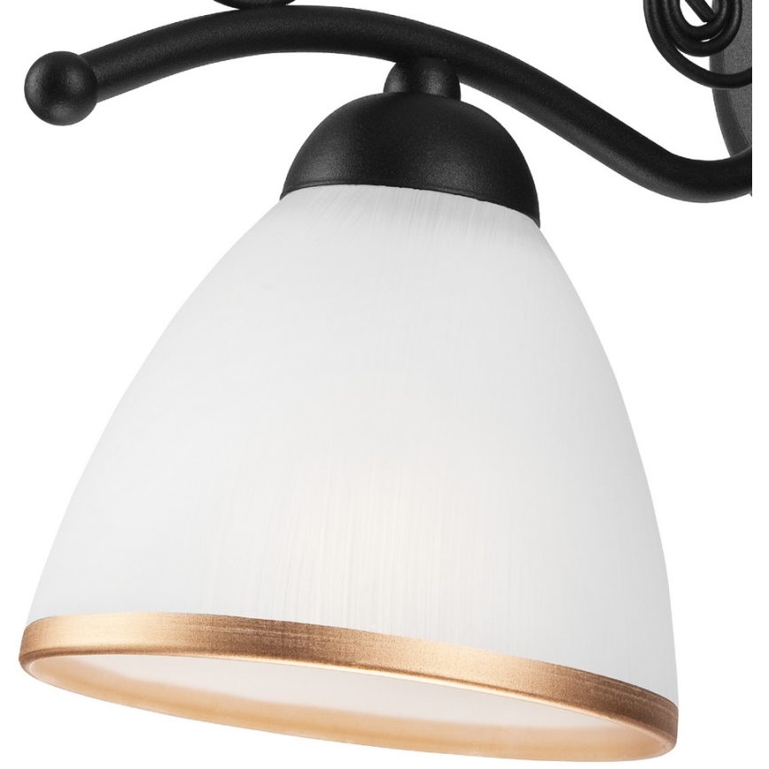 Candeeiro de parede RETRO II 1xE27/60W/230V preto mate