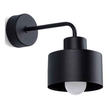 Candeeiro de parede SAVAR 1xE27/60W/230V preto