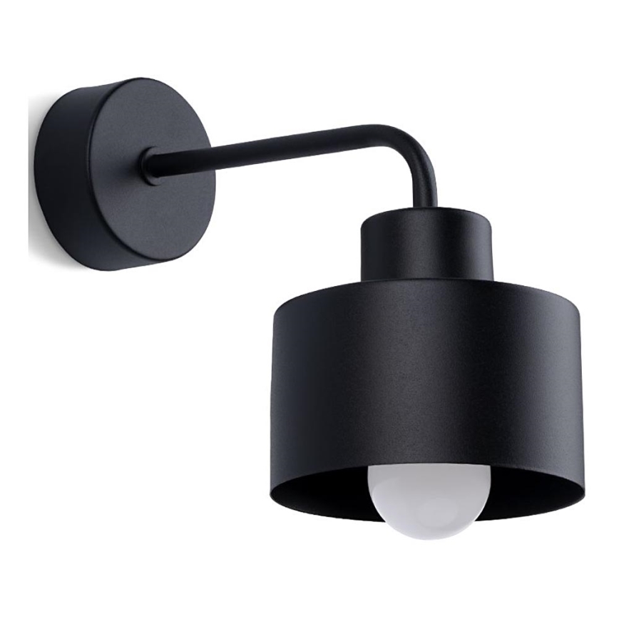 Candeeiro de parede SAVAR 1xE27/60W/230V preto