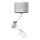 Candeeiro de parede SENSO 1xE27/40W/230V + 1xGU10/MR11/7W branco