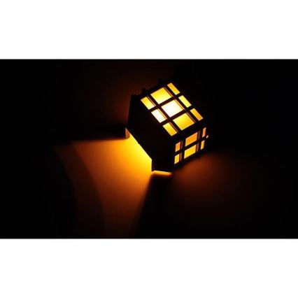 Candeeiro de parede solar LED com sensor de crepúsculo LED/2V 70 mAh IP44