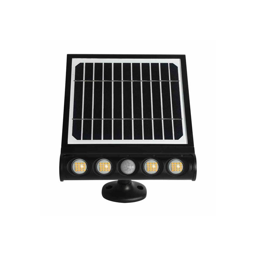 Candeeiro de parede solar LED com sensor de movimento LED/8W/3,7V 4000 mAh 4000K IP65