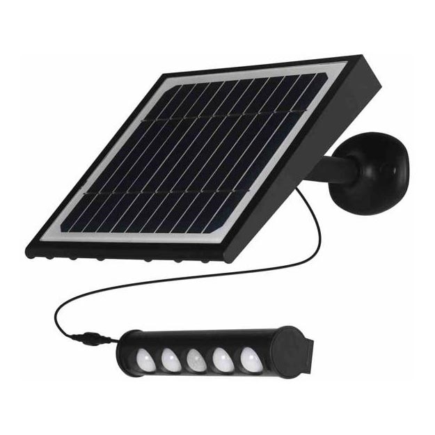 Candeeiro de parede solar LED com sensor LED/8W/3,7V 4000 mAh 4000K IP65