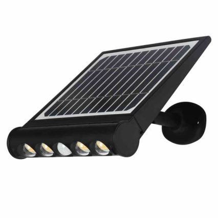 Candeeiro de parede solar LED com sensor LED/8W/3,7V 4000 mAh 4000K IP65