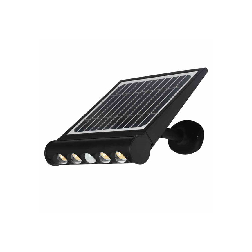 Candeeiro de parede solar LED com sensor LED/8W/3,7V 4000 mAh 4000K IP65