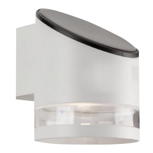 Candeeiro de parede solar LED para exterior LED/1W/3,7V 3000K IP54 branco