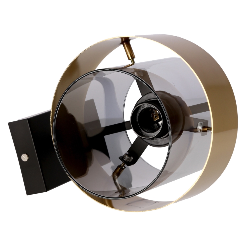 Candeeiro de parede SPIEGA 1xE27/60W/230V dourada/preto