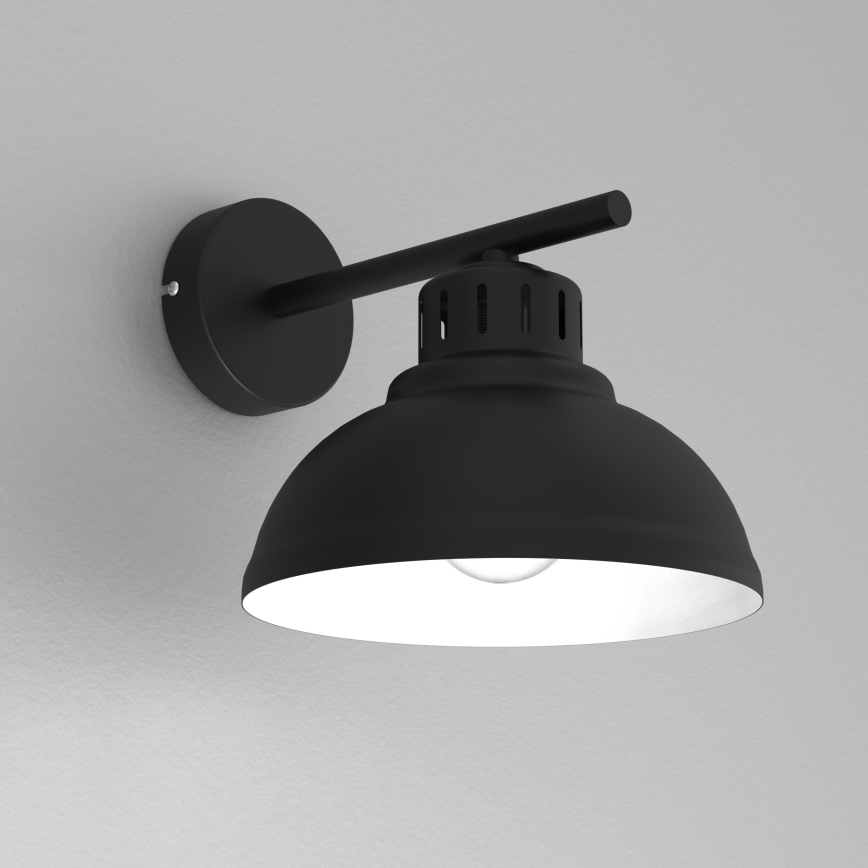 Candeeiro de parede SVEN 1xE27/15W/230V preto