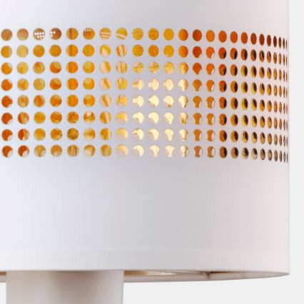 Candeeiro de parede TAGO 1xE27/15W/230V branco/dourado
