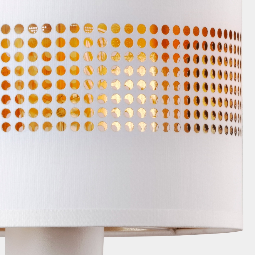 Candeeiro de parede TAGO 1xE27/15W/230V branco/dourado