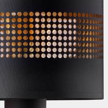 Candeeiro de parede TAGO 1xE27/15W/230V preto/dourado