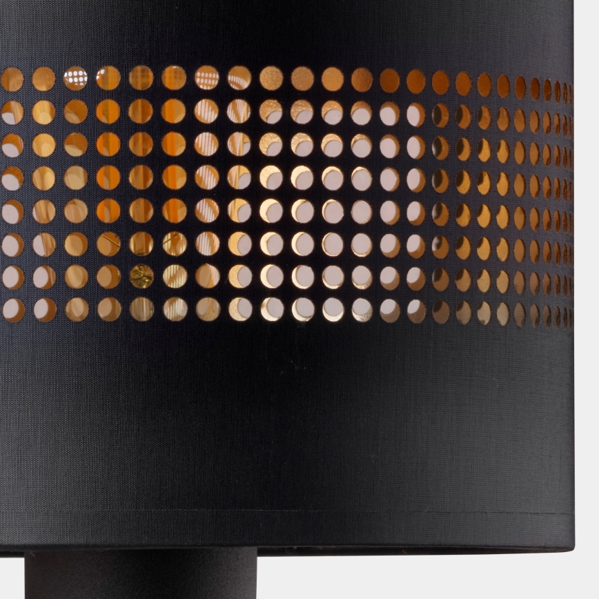 Candeeiro de parede TAGO 1xE27/15W/230V preto/dourado
