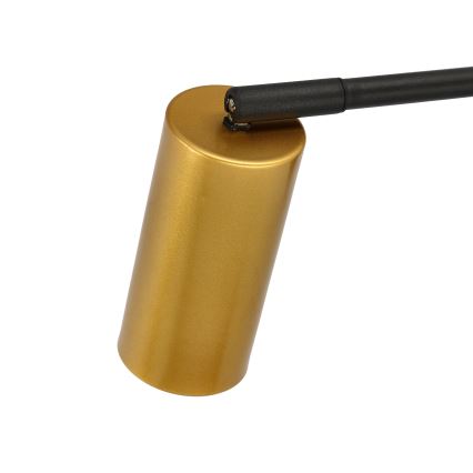 Candeeiro de parede TINA 1xGU10/15W/230V preto/dourado