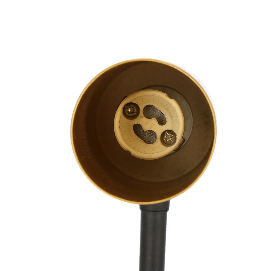 Candeeiro de parede TINA 1xGU10/15W/230V preto/dourado