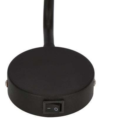 Candeeiro de parede TINA 1xGU10/15W/230V preto/dourado
