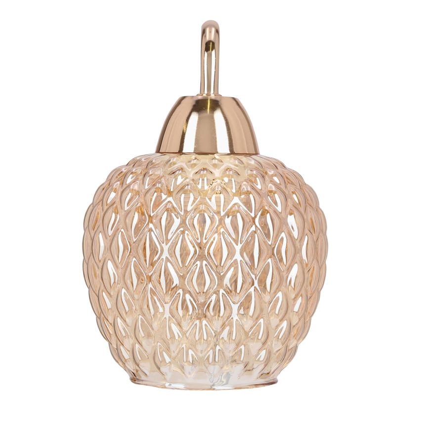 Candeeiro de parede TOBIAS 1xE27/40W/230V Rosa dourado