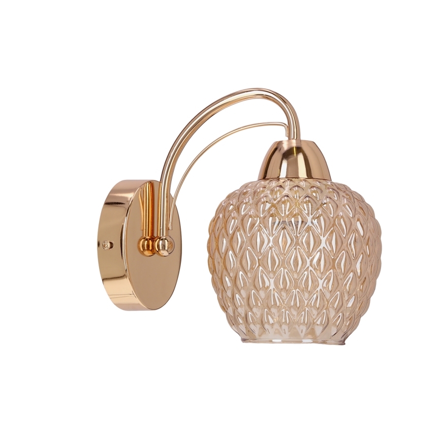 Candeeiro de parede TOBIAS 1xE27/40W/230V Rosa dourado