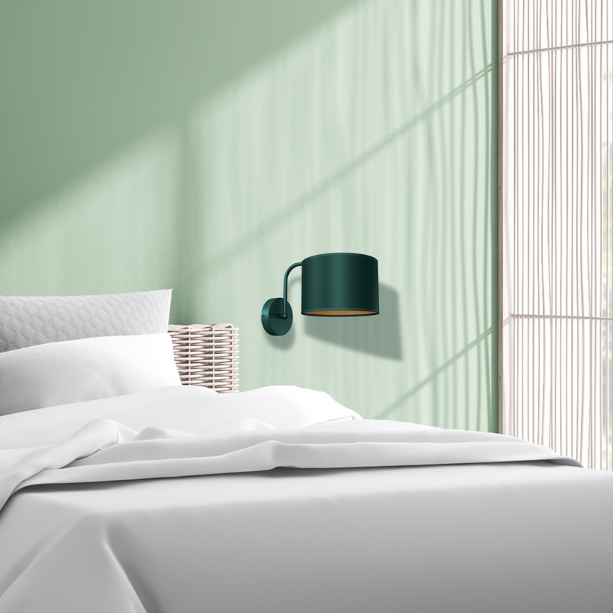 Candeeiro de parede VERDE 1xE27/60W/230V verde