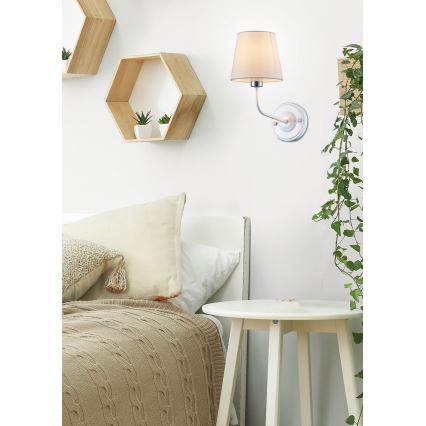 Candeeiro de parede YORK 1xE14/60W/230V branco