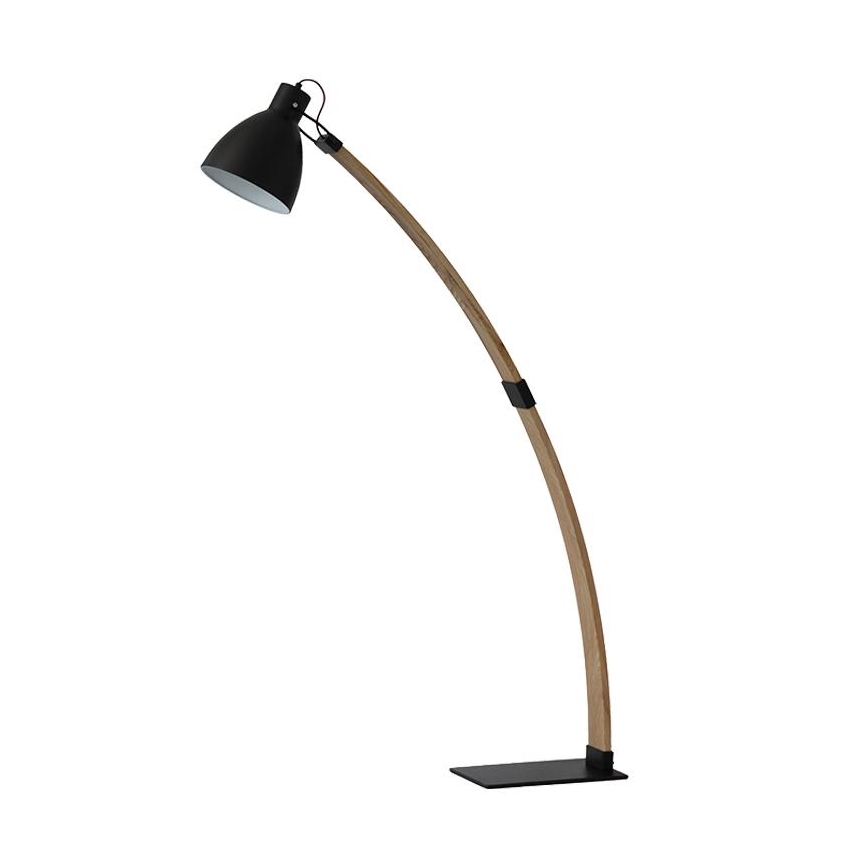 Candeeiro de pé 1xE27/60W/230V freixo/preto