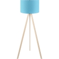 Candeeiro de pé AYD 1xE27/40W/230V azul/bege