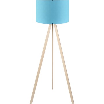 Candeeiro de pé AYD 1xE27/40W/230V azul/bege