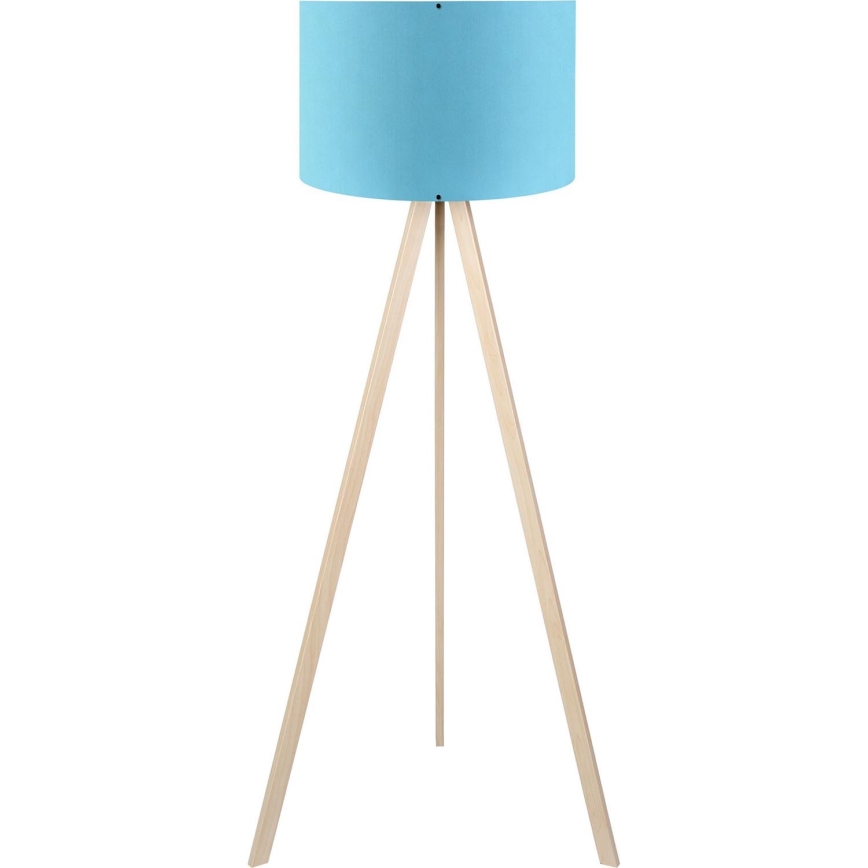 Candeeiro de pé AYD 1xE27/40W/230V azul/bege