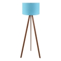 Candeeiro de pé AYD 1xE27/40W/230V azul/castanho
