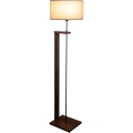Candeeiro de pé AYD 1xE27/40W/230V bege/castanho